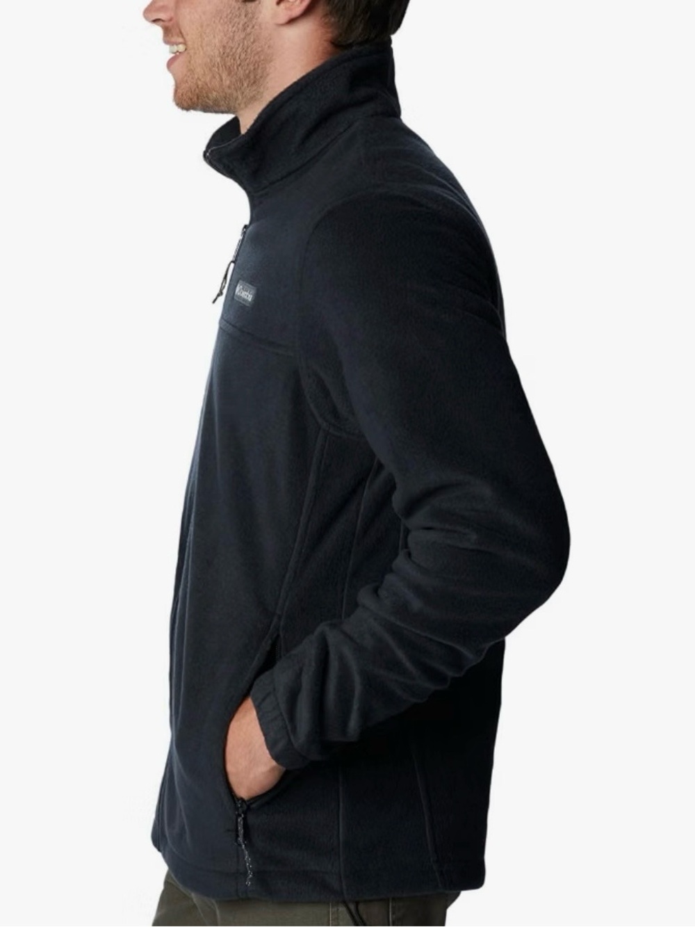 Men’s Columbia Black Full-Zip Fleece Jacket, 5XLT - Picture 3 of 5